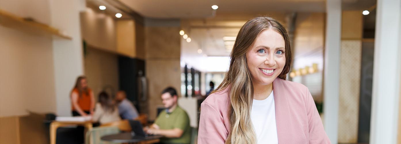 woman smiling