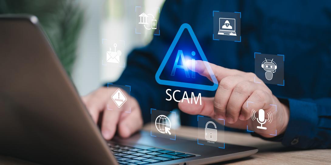 man using a laptop computer