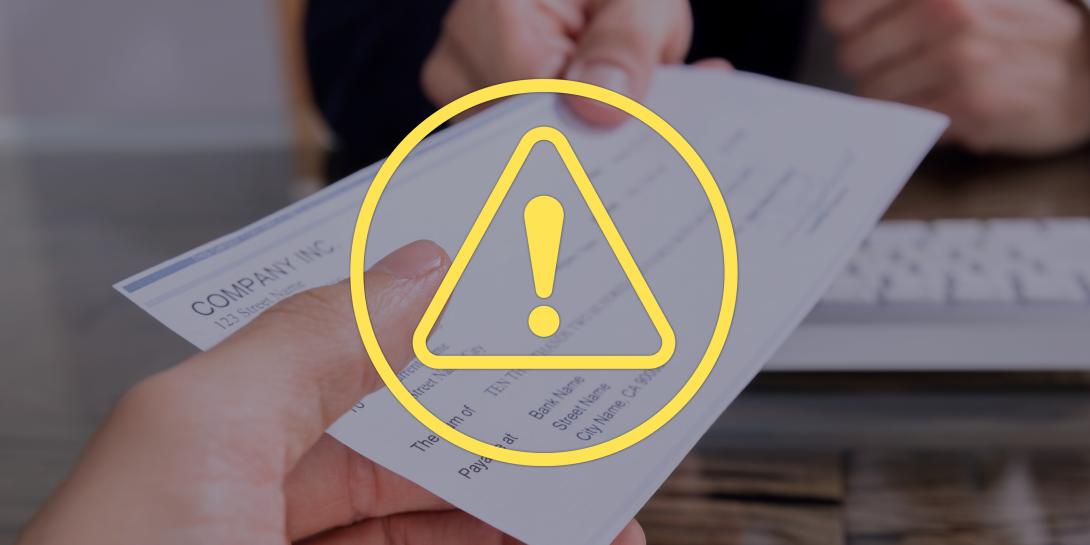 a check being handed over